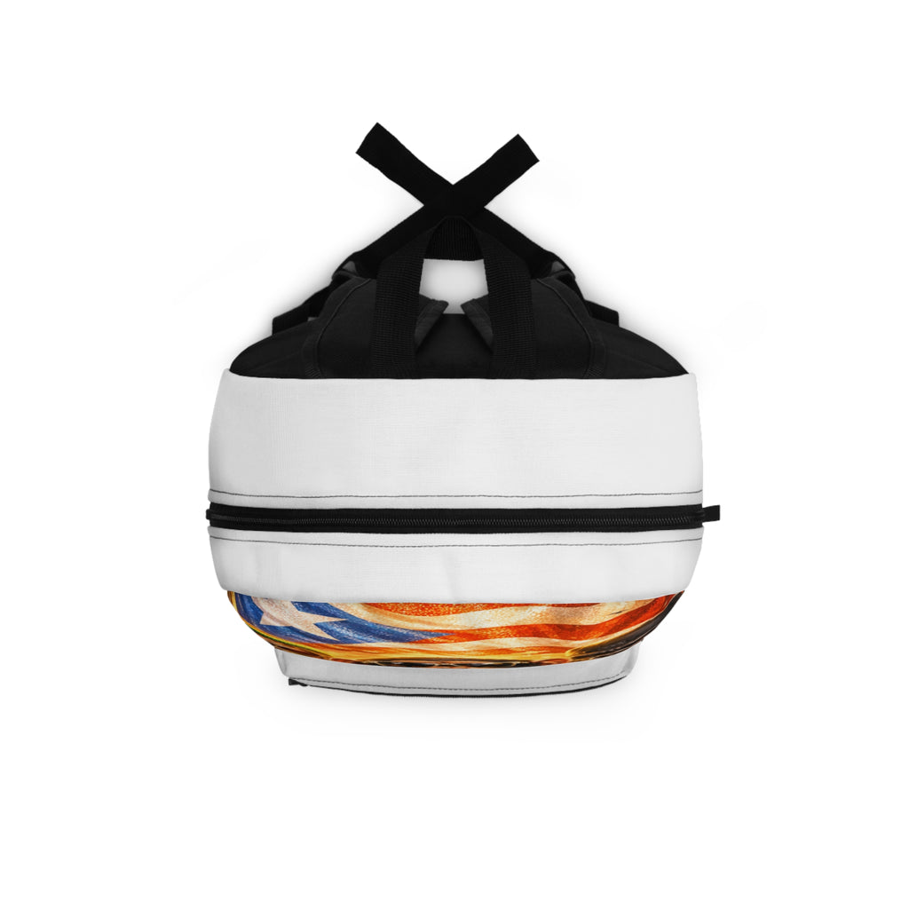 Puerto Rico 'No Te Pases' Backpack – Puerto Rican Flag Travel Daypack