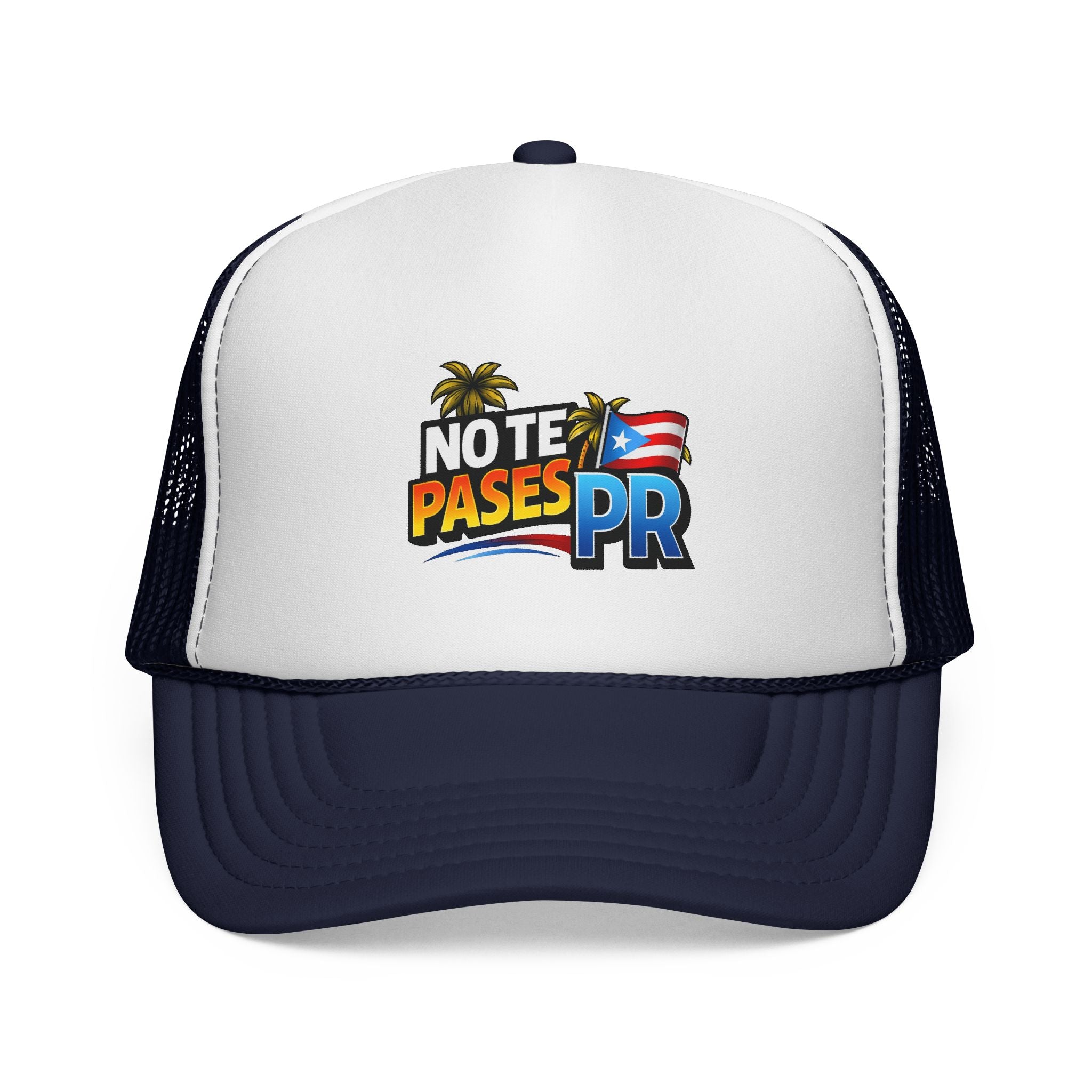 No Te Pases PR Trucker Cap — Puerto Rico Pride Mesh Snapback