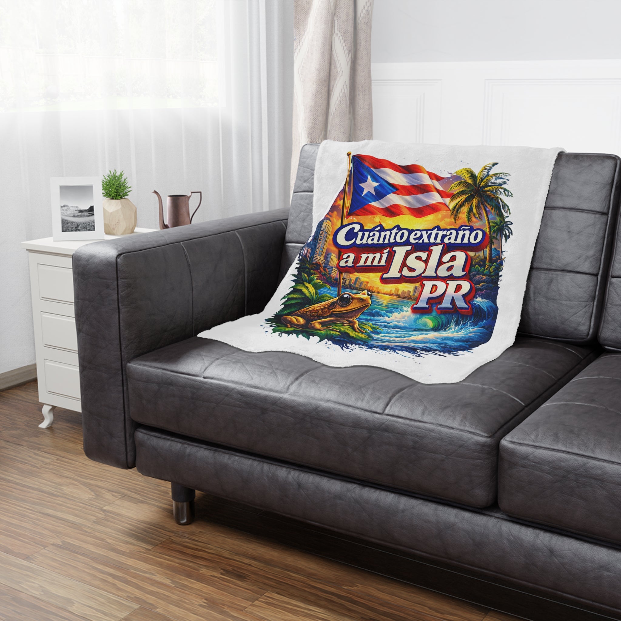 Puerto Rico Minky Blanket – "Cuánto extraño a mi Isla PR"