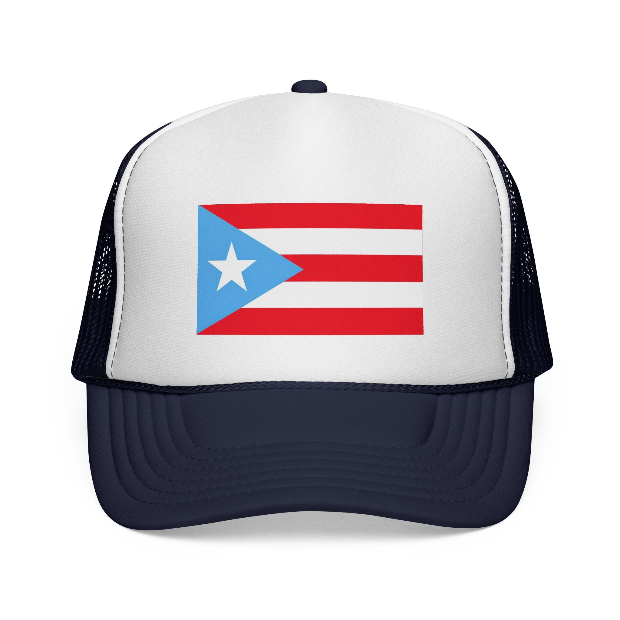 Puerto Rico Flag Trucker Cap – Red, White & Blue Mesh Hat