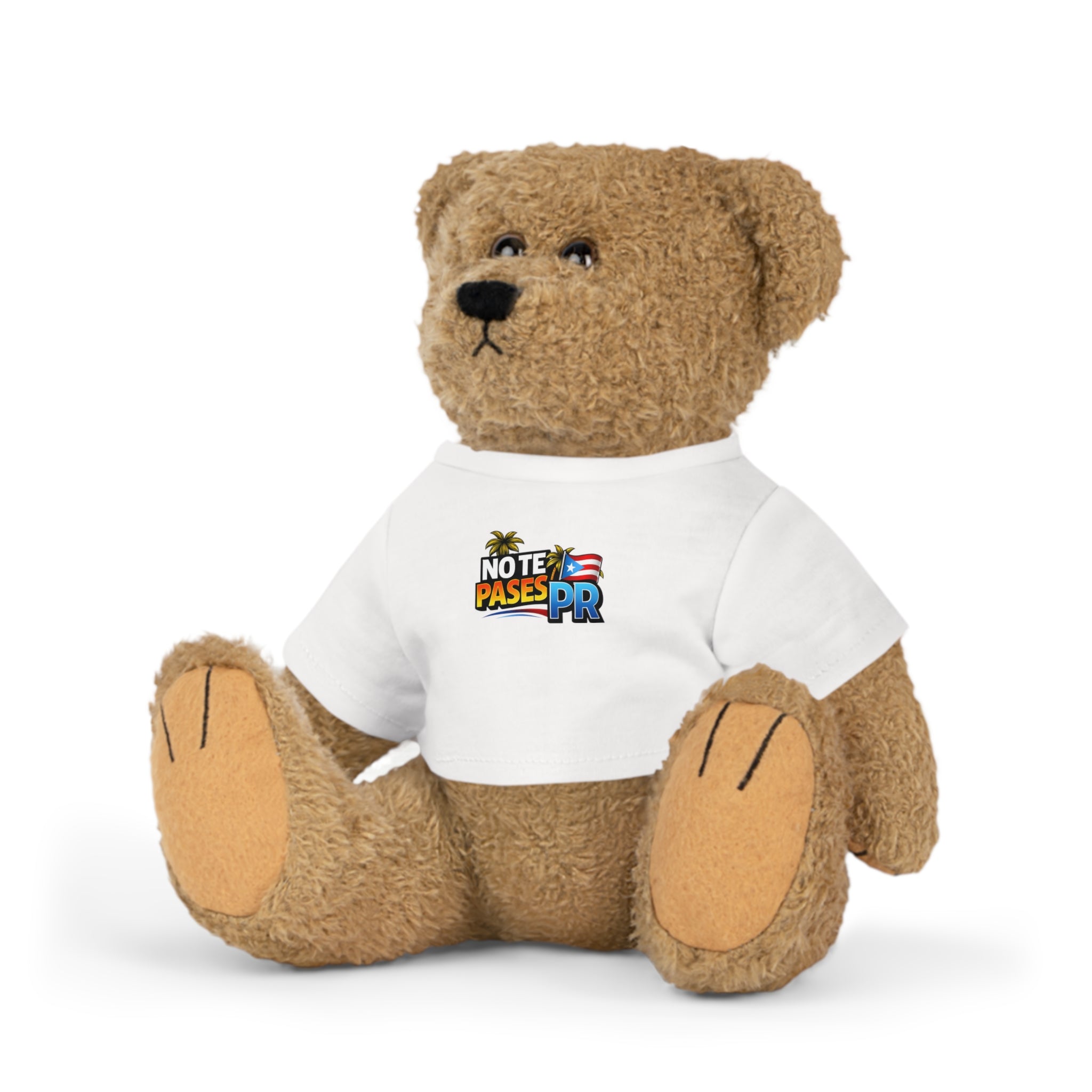 Puerto Rico 'No Te Pares' Plush Bear with Graphic T‑Shirt