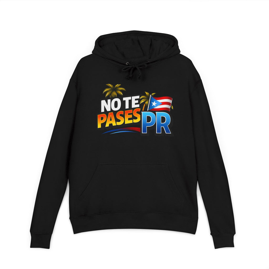 Note Pases PR Hoodie — Puerto Rico Pride Pullover with Flag & Palm Design