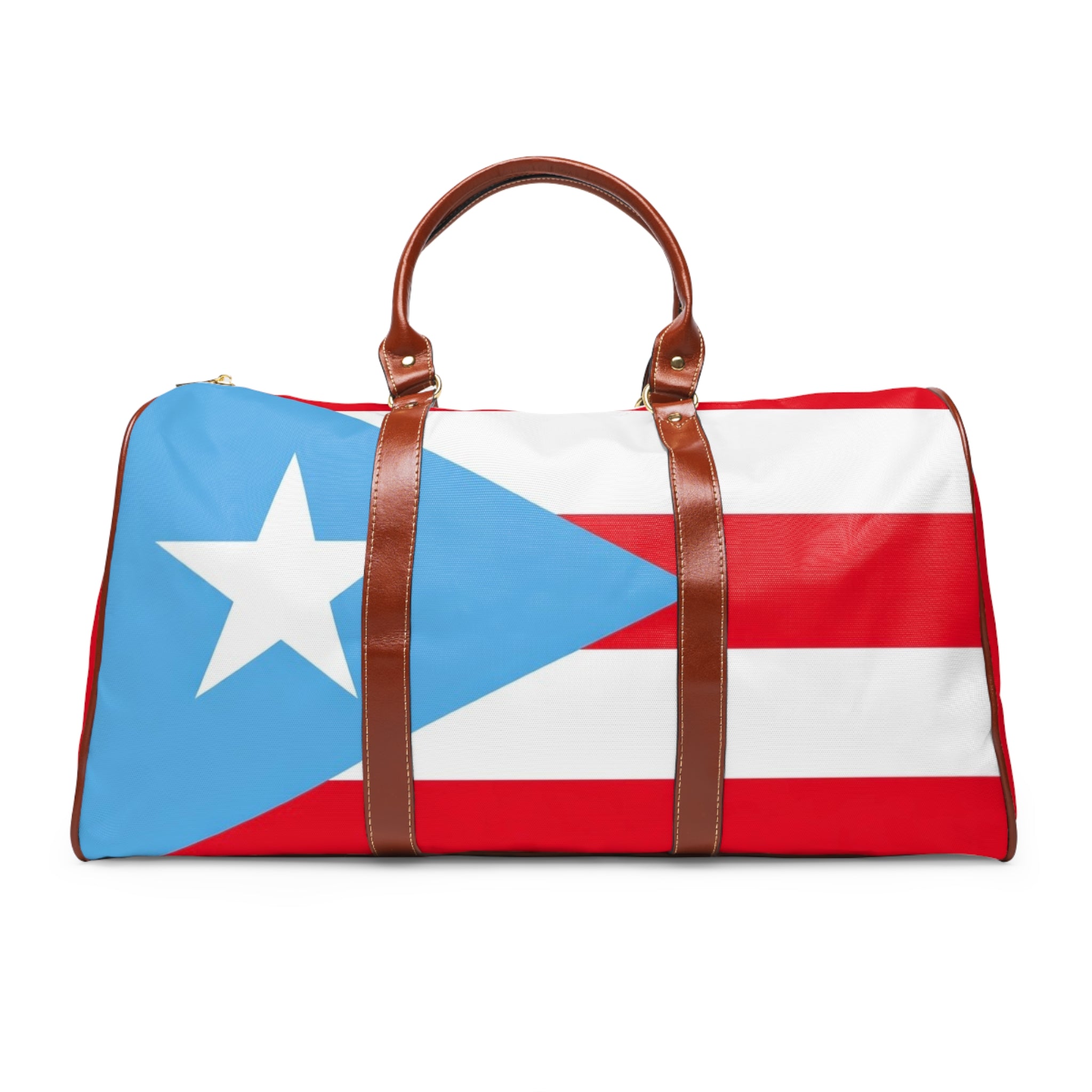 Puerto Rico Flag Waterproof Travel Bag — La Isla del Cordero