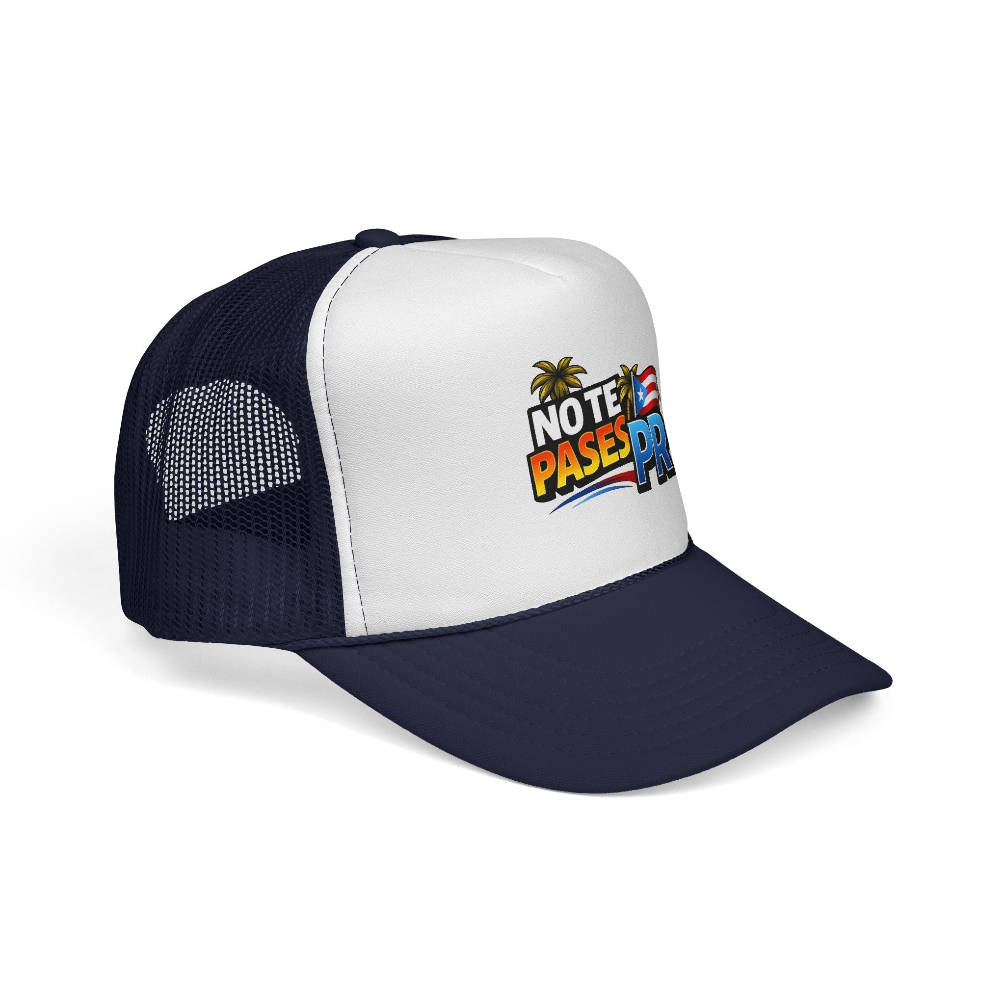 No Te Pases PR Trucker Cap — Puerto Rico Pride Mesh Snapback