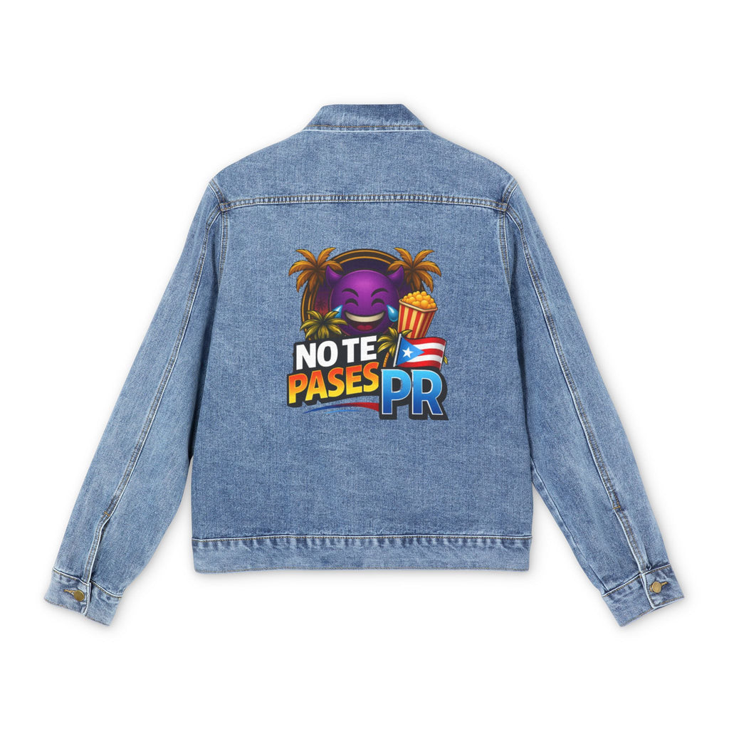 Denim Jacket — 'No Te Pases PR' Puerto Rico