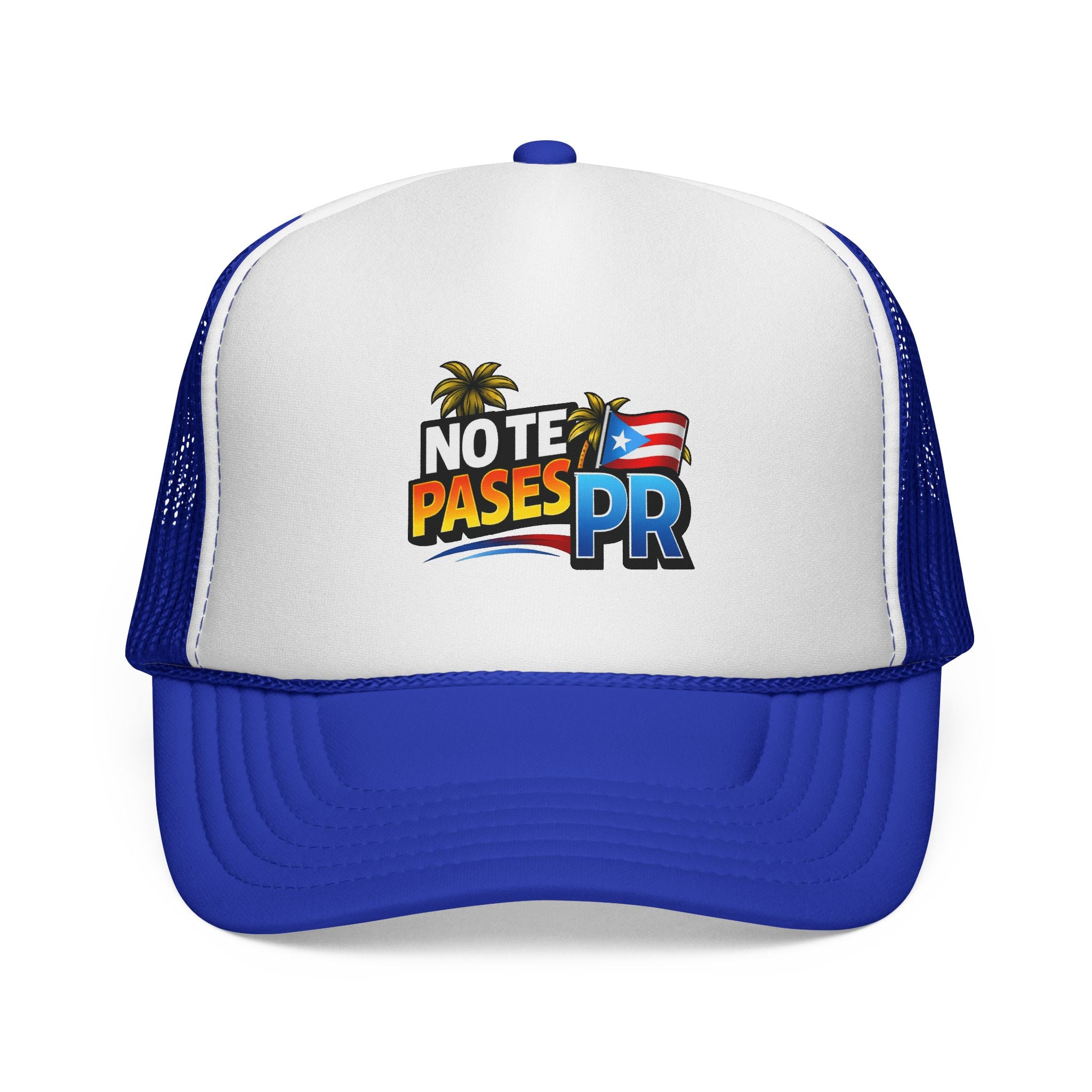 No Te Pases PR Trucker Cap — Puerto Rico Pride Mesh Snapback