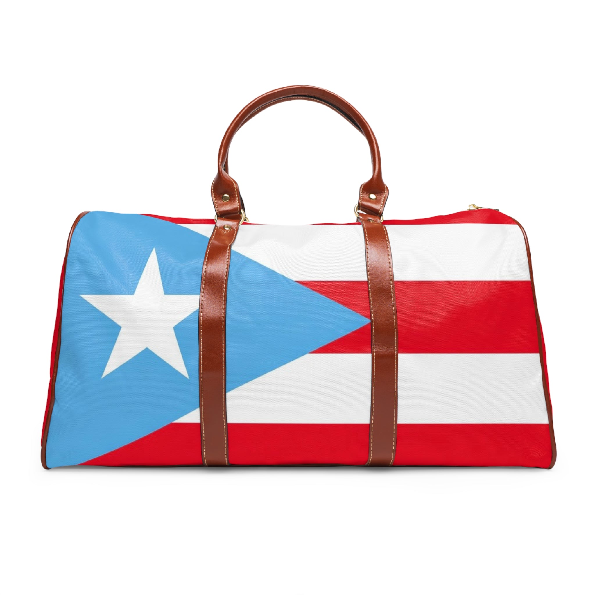 Puerto Rico Flag Waterproof Travel Bag — La Isla del Cordero