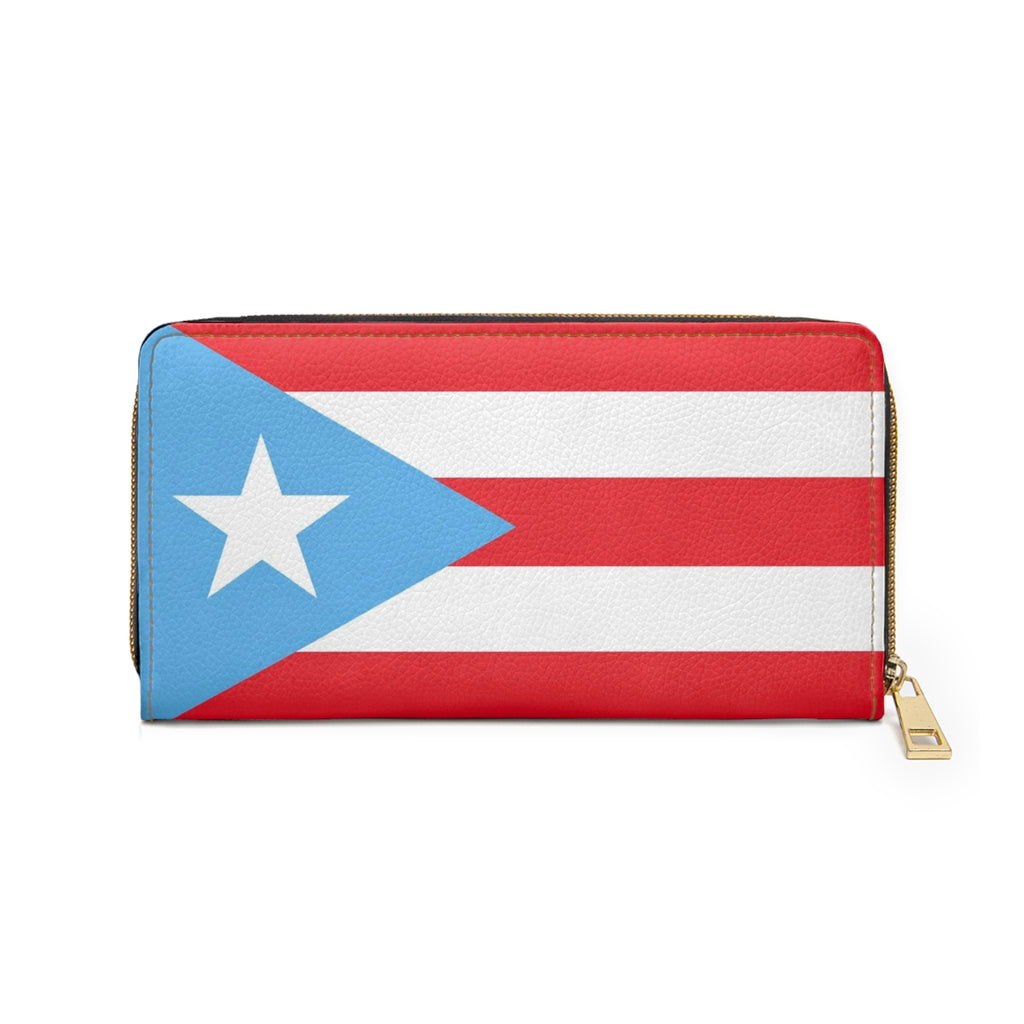 Puerto Rico 'No Te Pases' Flag Zipper Wallet
