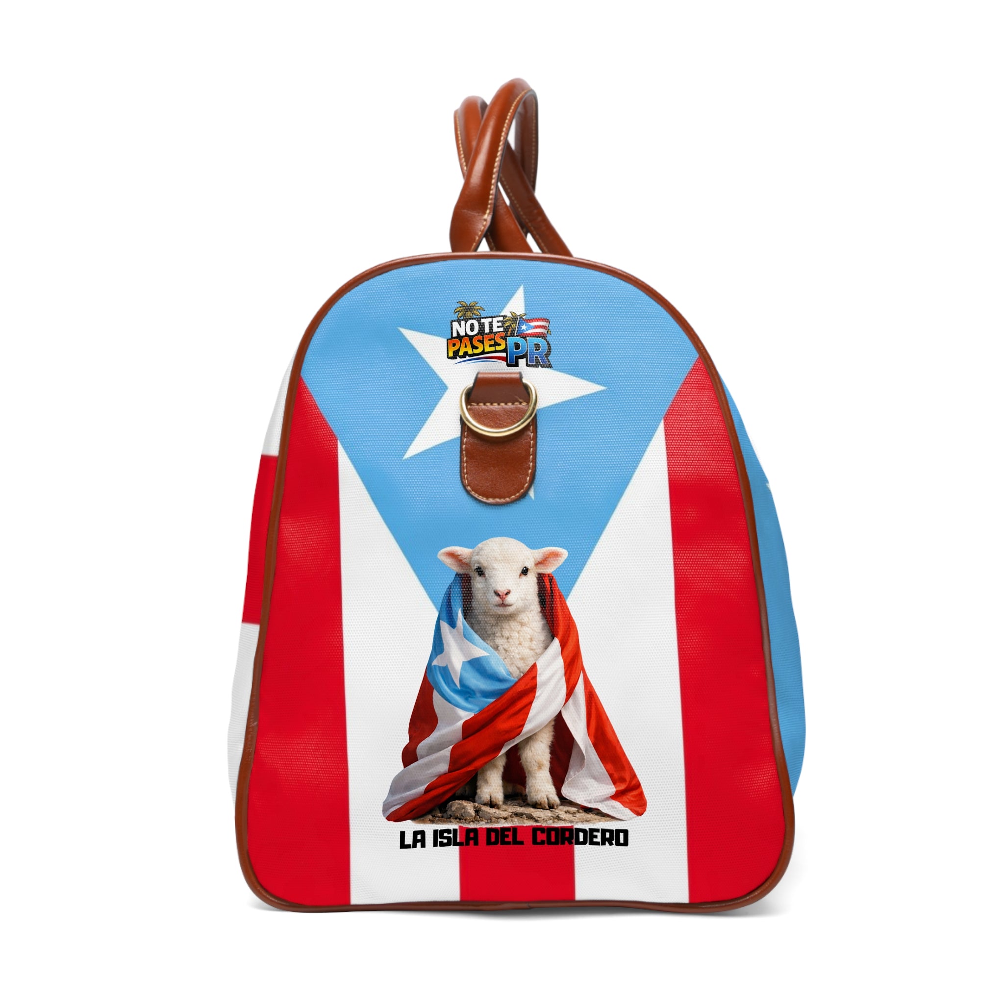 Puerto Rico Flag Waterproof Travel Bag — La Isla del Cordero