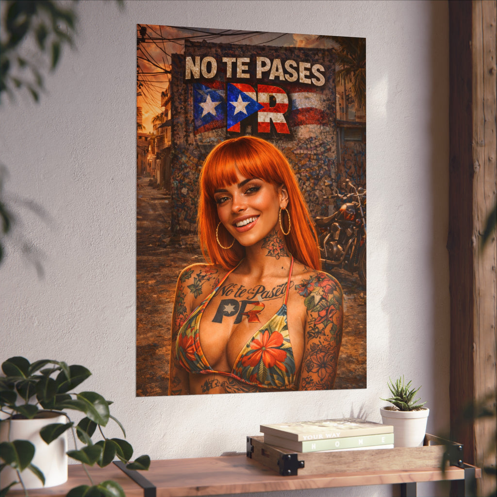 No Te Pases PR Fine Art Poster — Puerto Rican Street