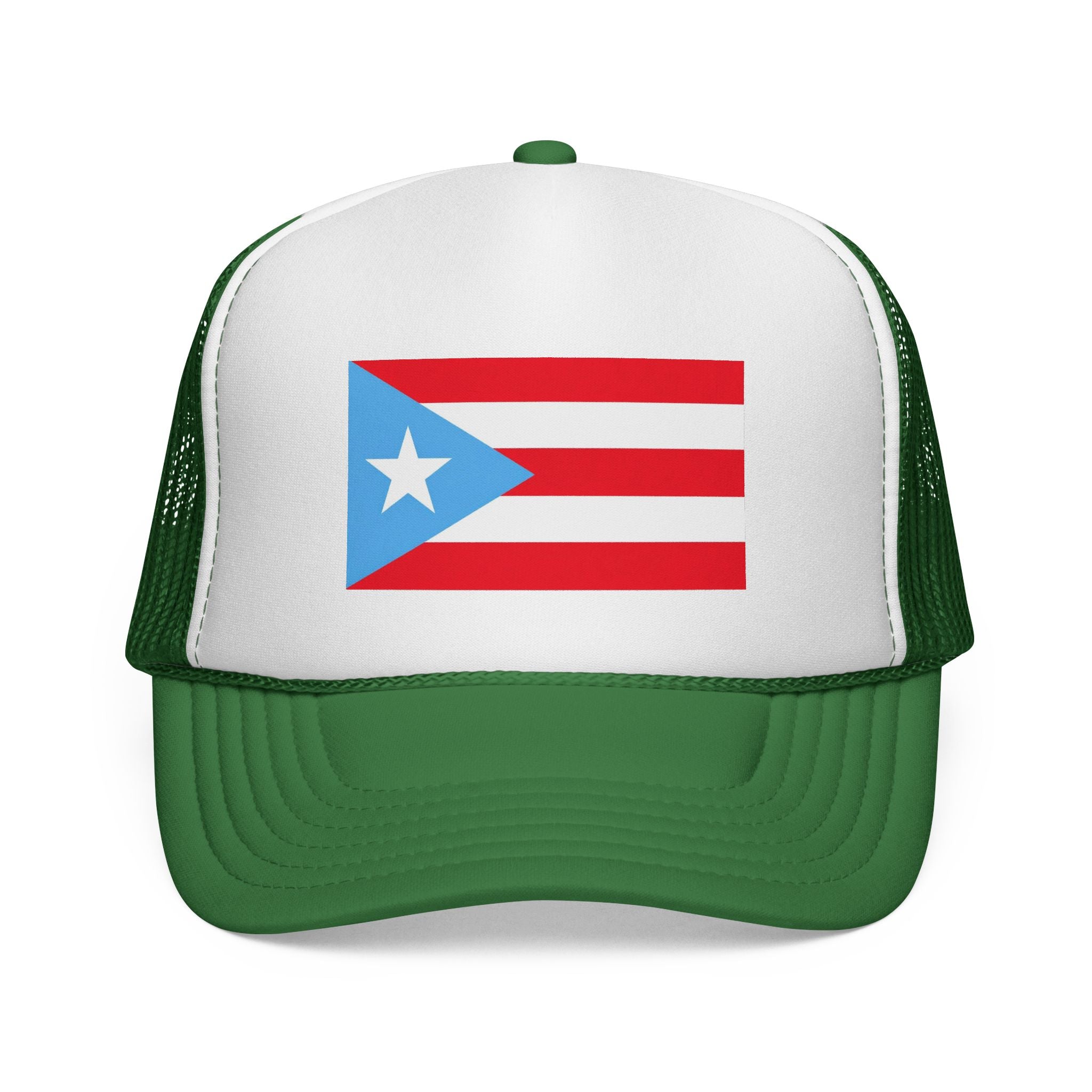 Puerto Rico Flag Trucker Cap – Red, White & Blue Mesh Hat