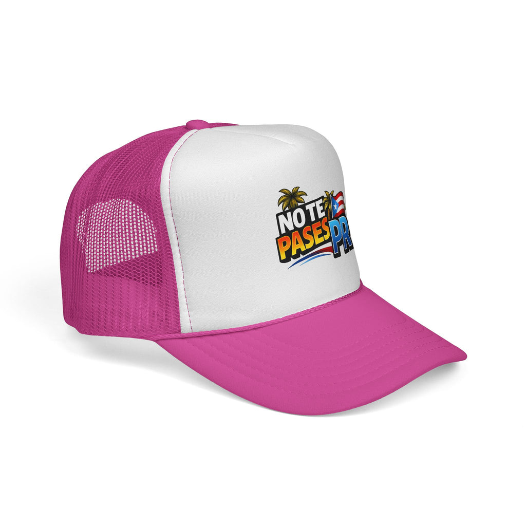 No Te Pases PR Trucker Cap — Puerto Rico Pride Mesh Snapback
