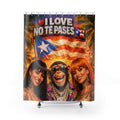 Puerto Rico 'I Love No Te Pases' Tropical Shower Curtain