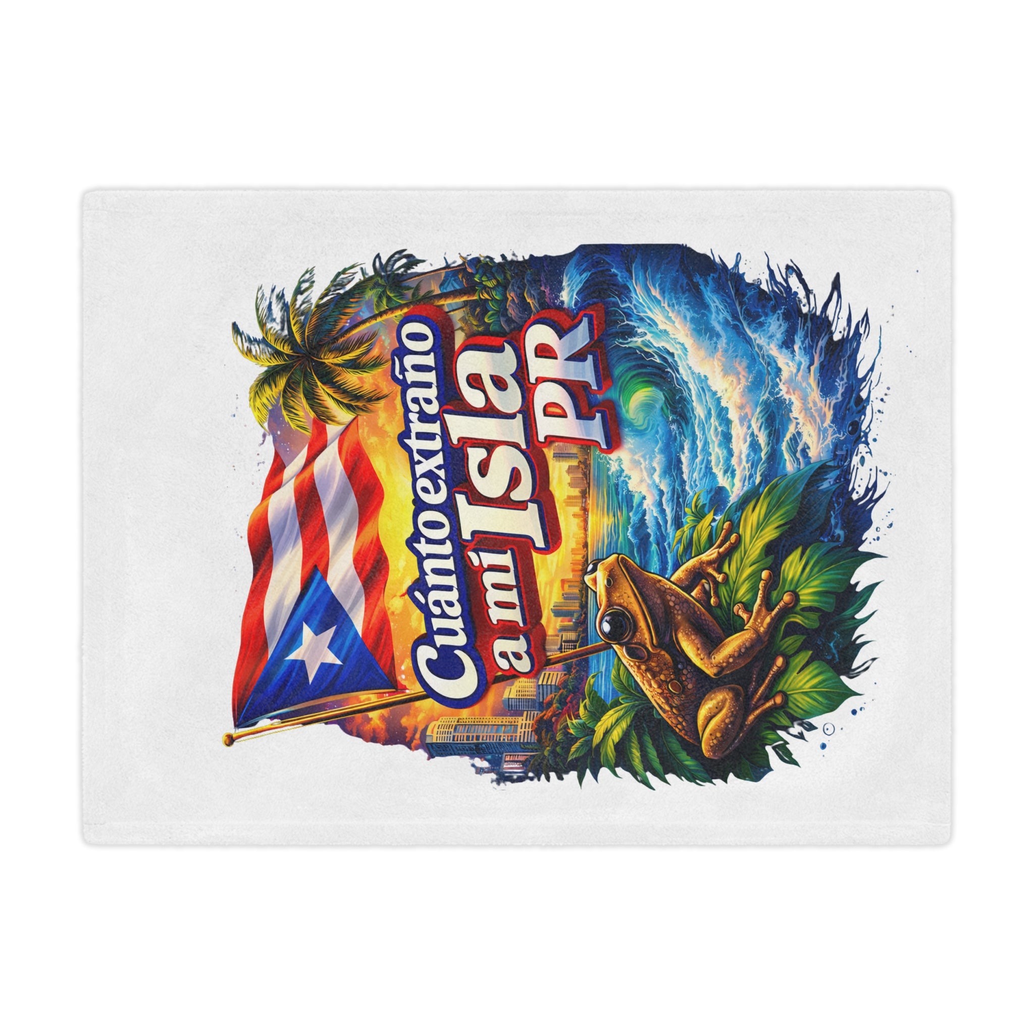 Puerto Rico Minky Blanket – "Cuánto extraño a mi Isla PR"