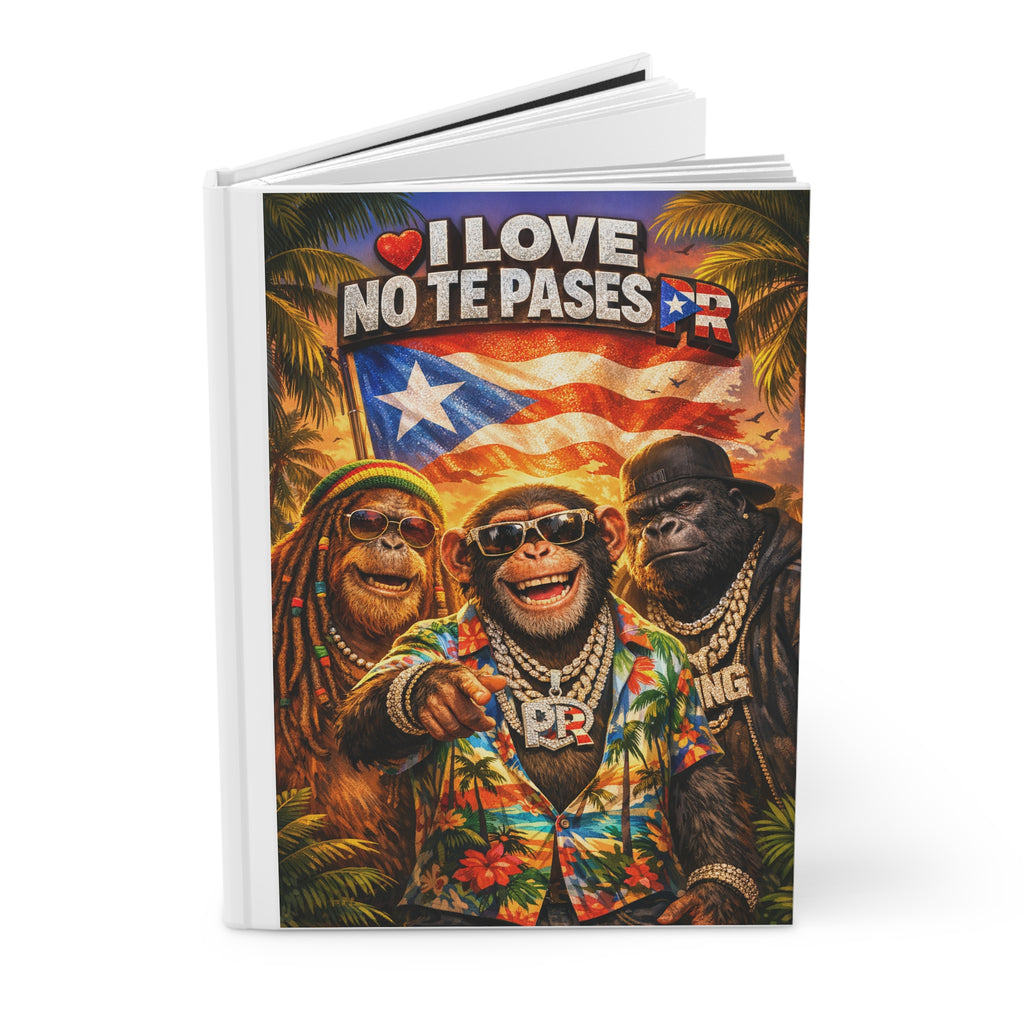 Puerto Rico 'I Love No Te Pases' Hardcover Journal — Tropical Primate Design
