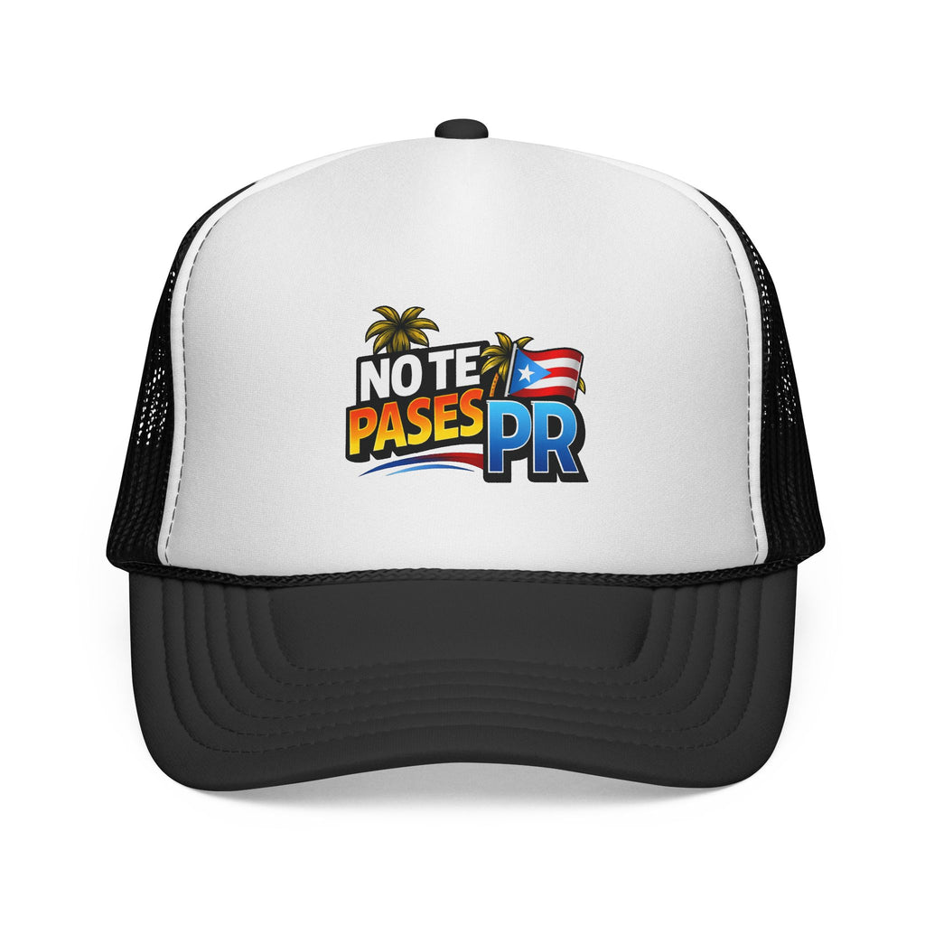 No Te Pases PR Trucker Cap — Puerto Rico Pride Mesh Snapback