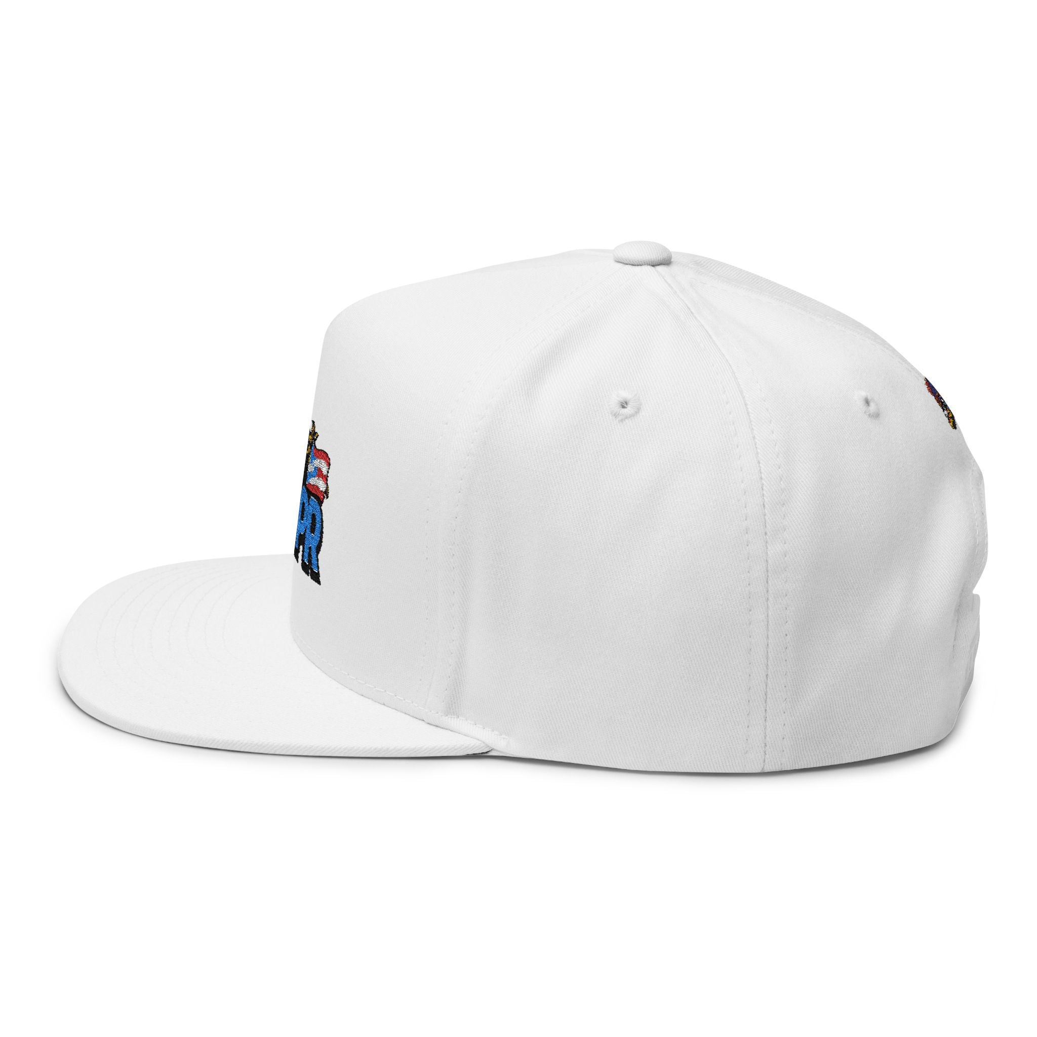 Flat Bill Cap — 'Note Pa' Se PR' Embroidered Puerto Rico Flag Snapback