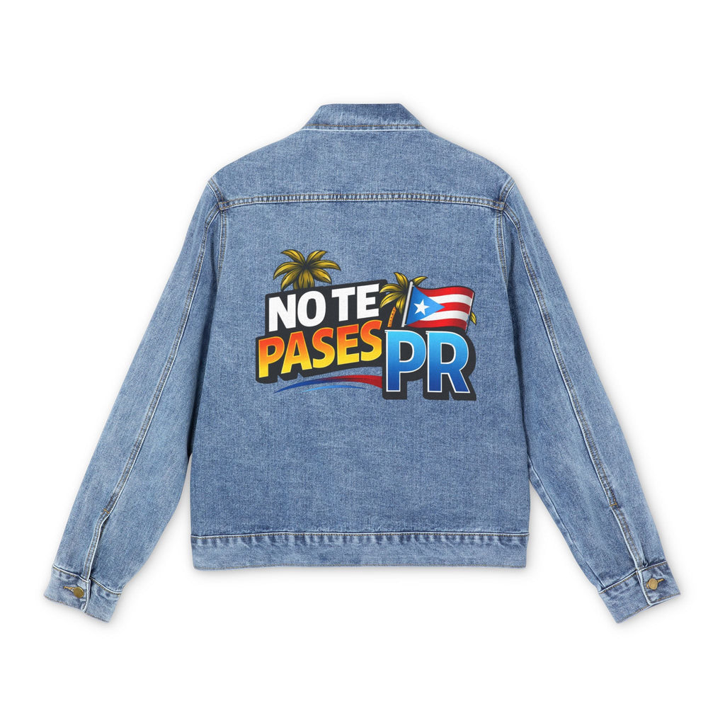 Denim Jacket — "No Te Pases PR"
