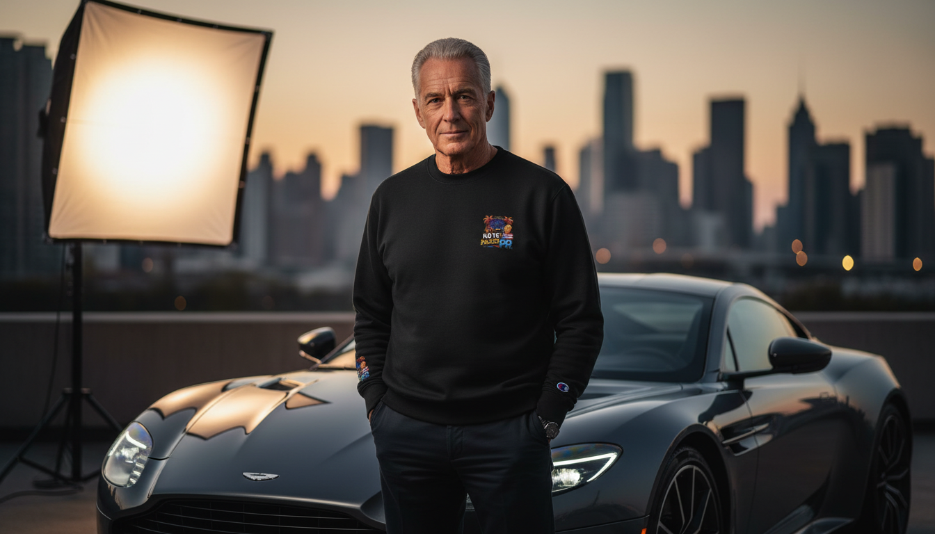 Champion Crewneck Sweatshirt — Colorful Floral 'Good Vibes' Chest & Sleeve Design