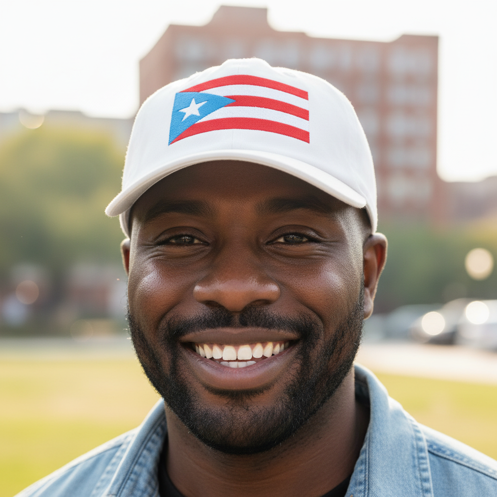 Puerto Rico Flag Dad Cap — Embroidered Boricua Baseball Hat