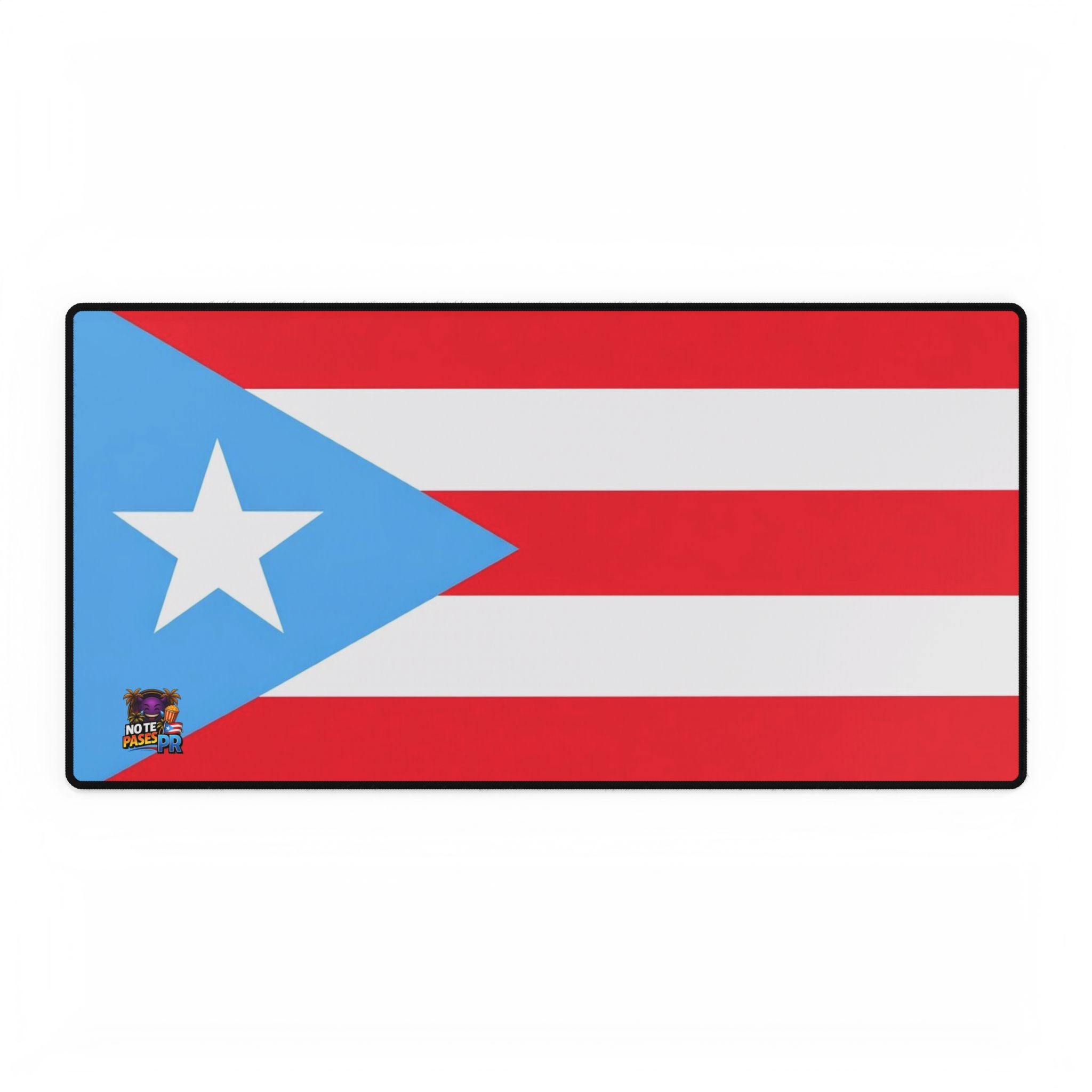 Puerto Rico Flag Desk Mat — Large Patriotic Gaming & Office Mouse Pad