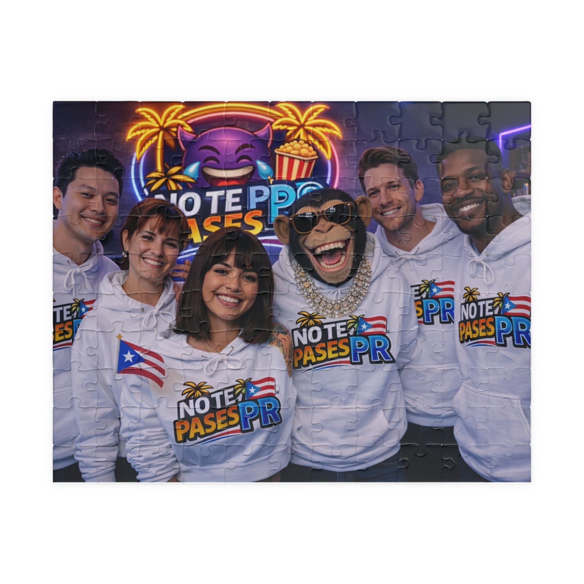 Puerto Rico Sunset Photo Puzzle — "No Te Pares" Decorative Jigsaw (110/252/520/1014 pcs)