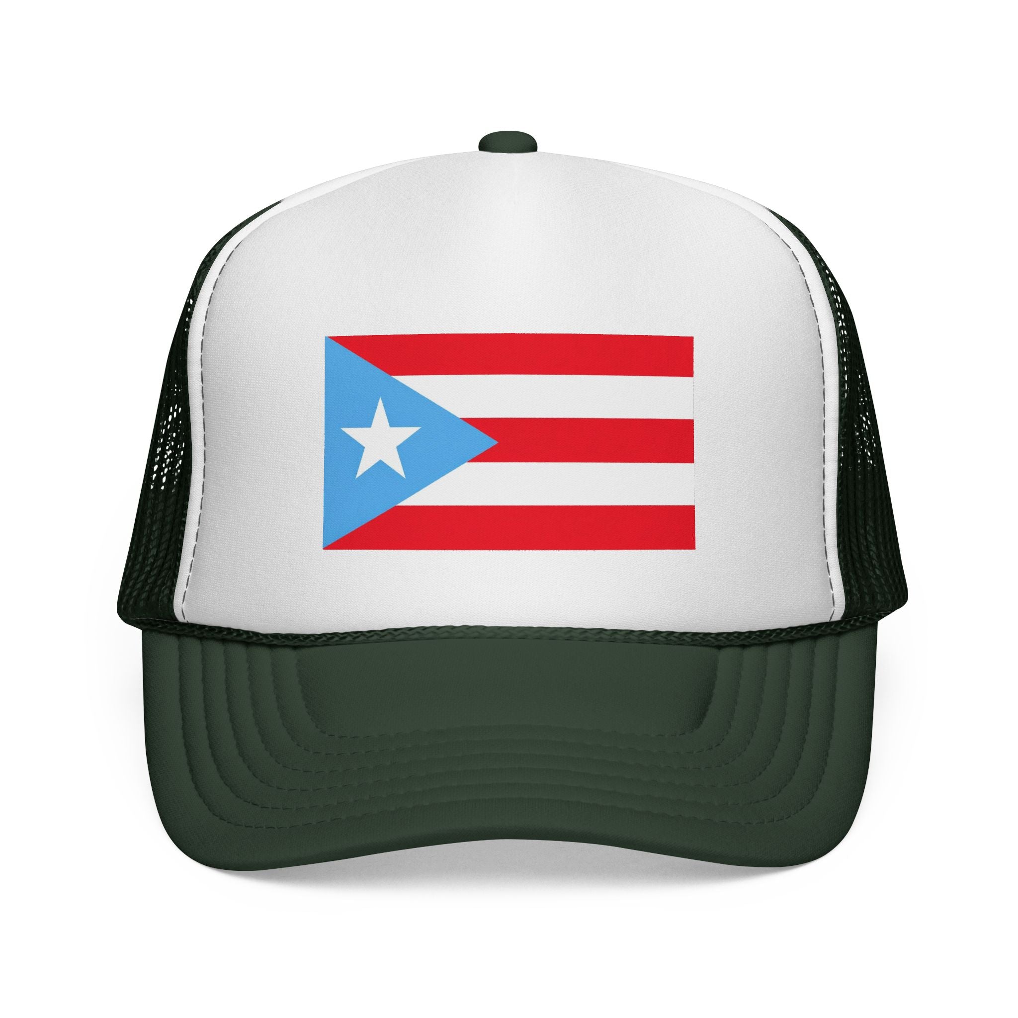Puerto Rico Flag Trucker Cap – Red, White & Blue Mesh Hat