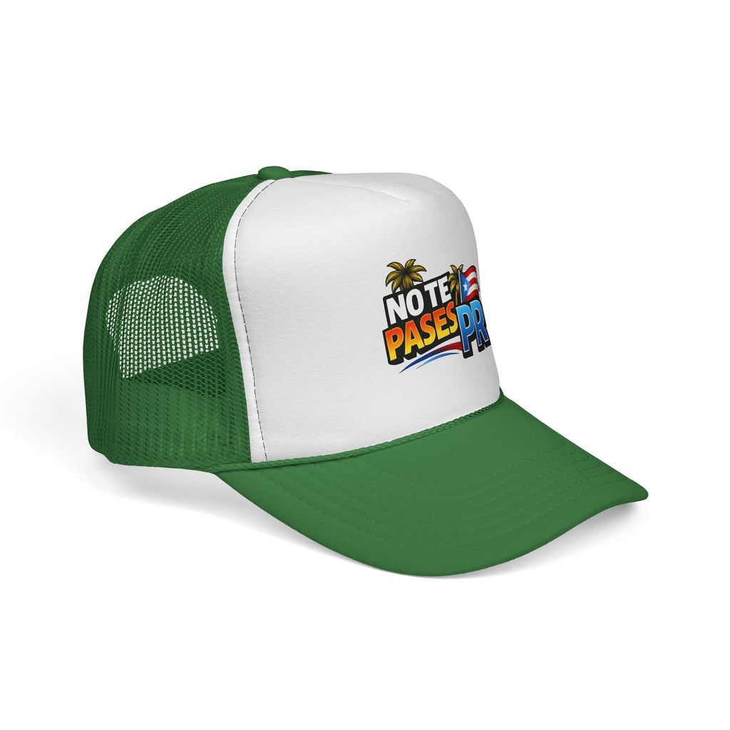 No Te Pases PR Trucker Cap — Puerto Rico Pride Mesh Snapback
