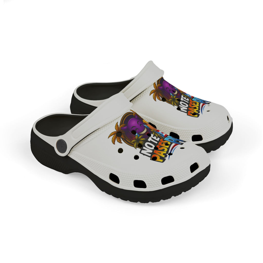 Kids Foam Clogs — “Note to Pass” Colorful Music Monster Print