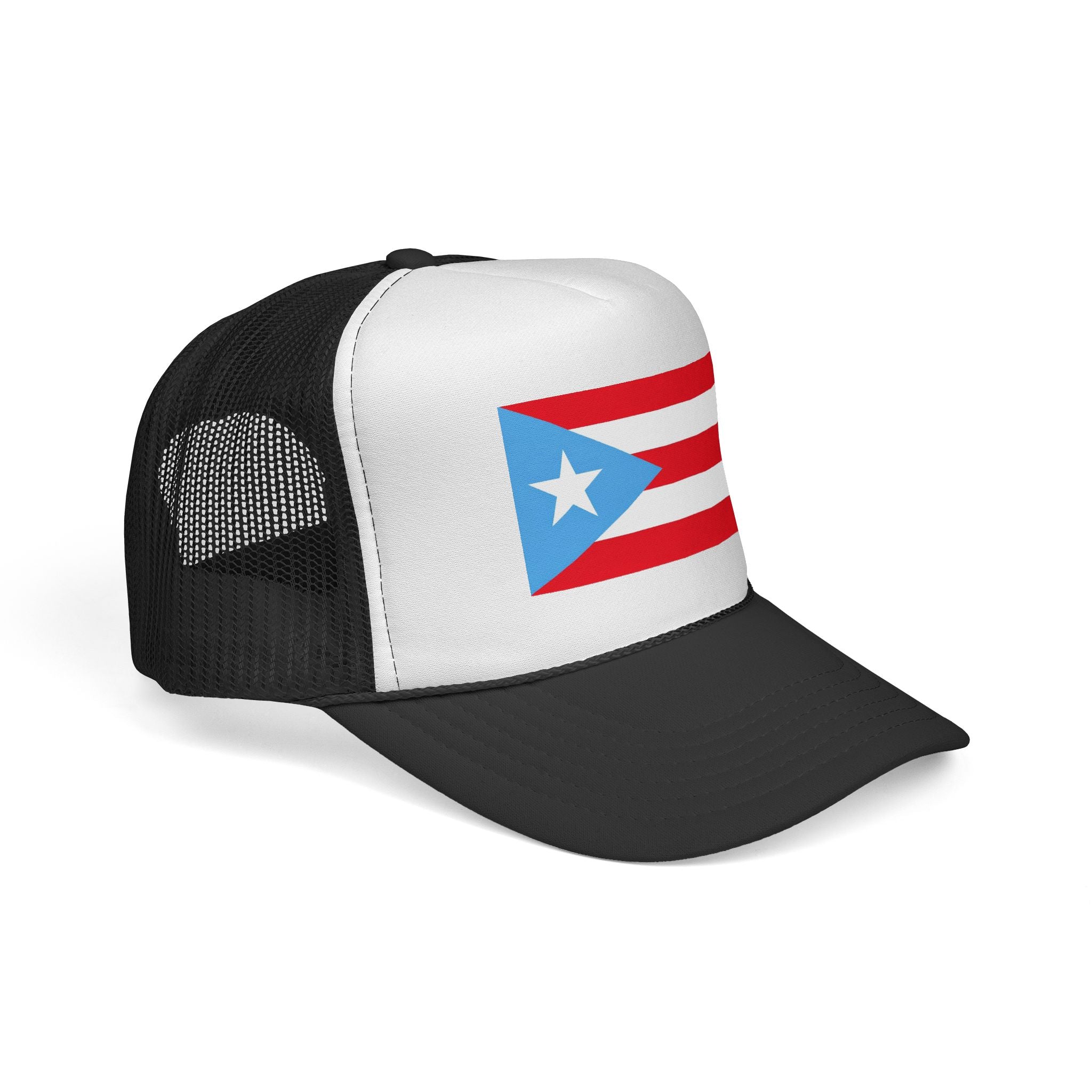Puerto Rico Flag Trucker Cap – Red, White & Blue Mesh Hat