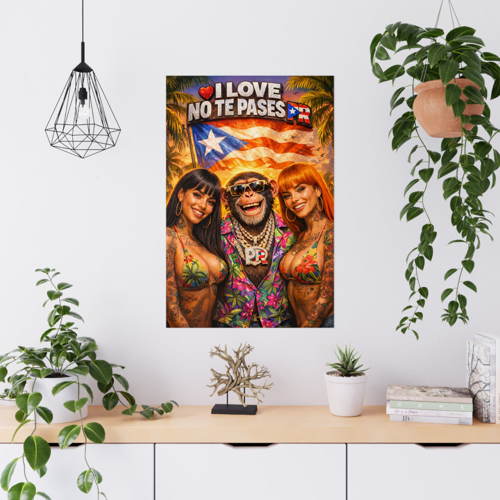 Matte Poster – "I Love No Te Pases PR Girls"