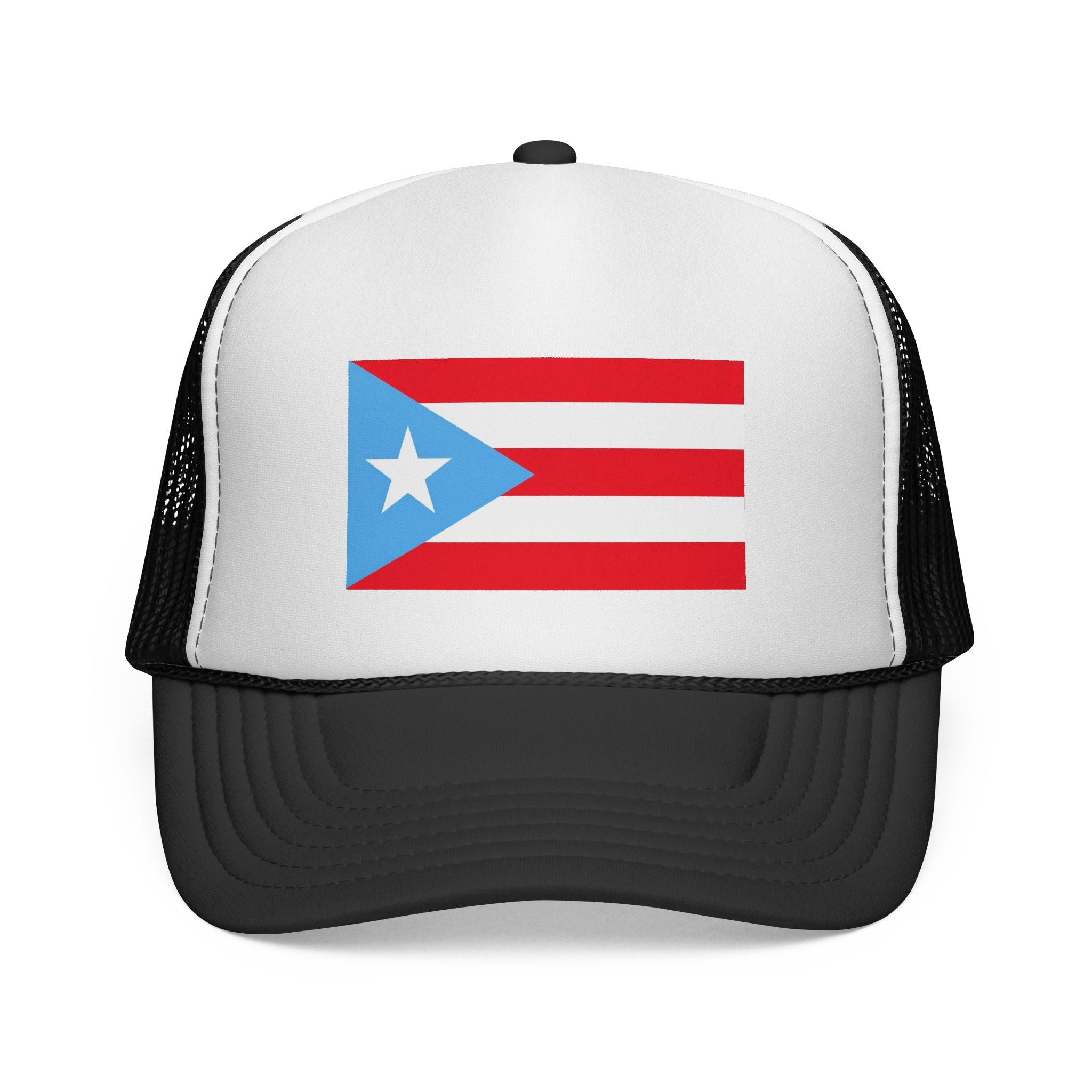 Puerto Rico Flag Trucker Cap – Red, White & Blue Mesh Hat
