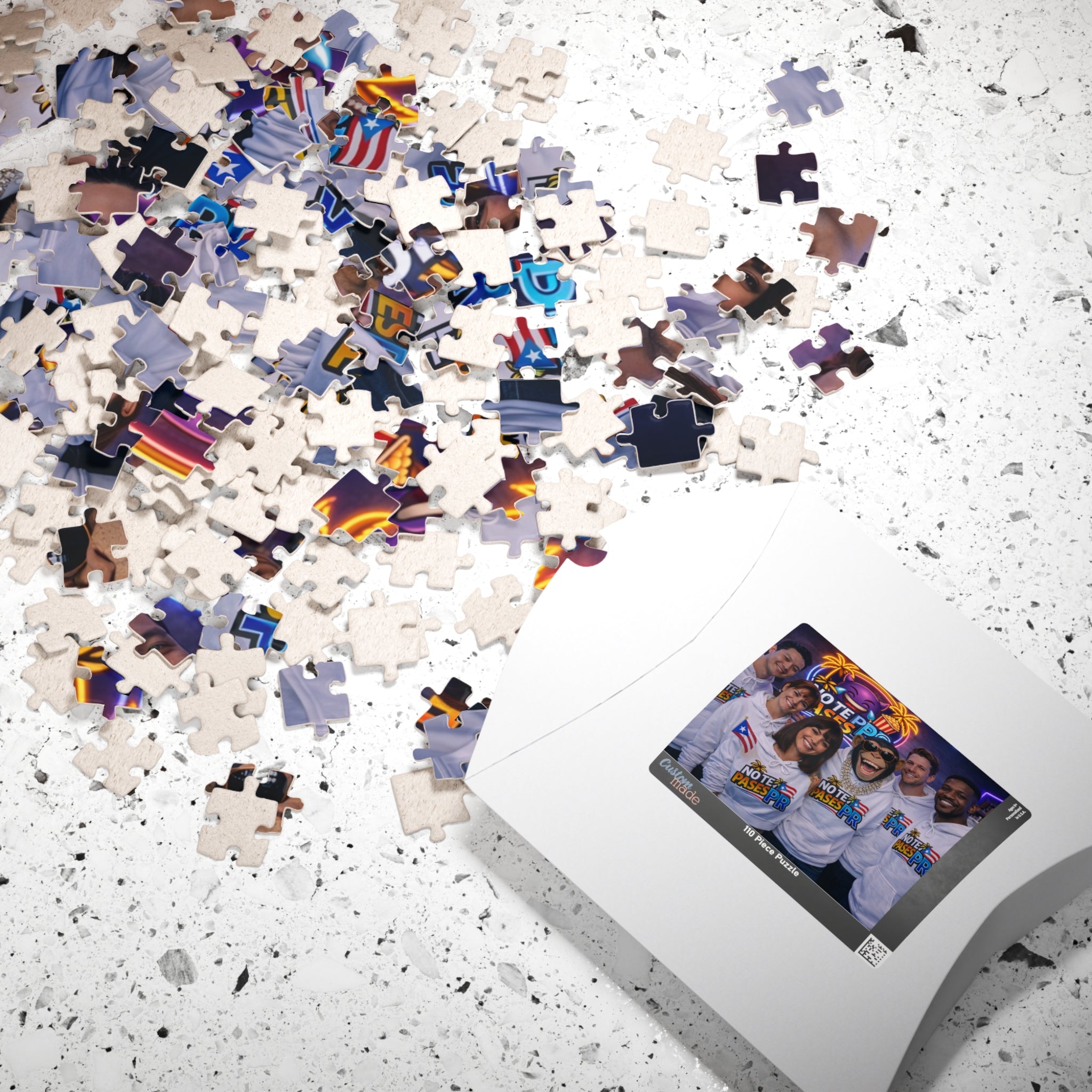 Puerto Rico Sunset Photo Puzzle — "No Te Pares" Decorative Jigsaw (110/252/520/1014 pcs)