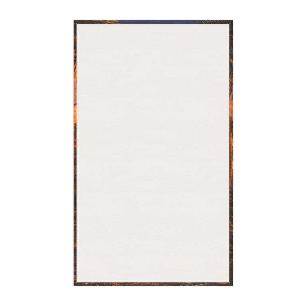 Puerto Rican PR Tattooed Woman Tea Towel — "No Te Pases" Puerto Rico Kitchen Towel