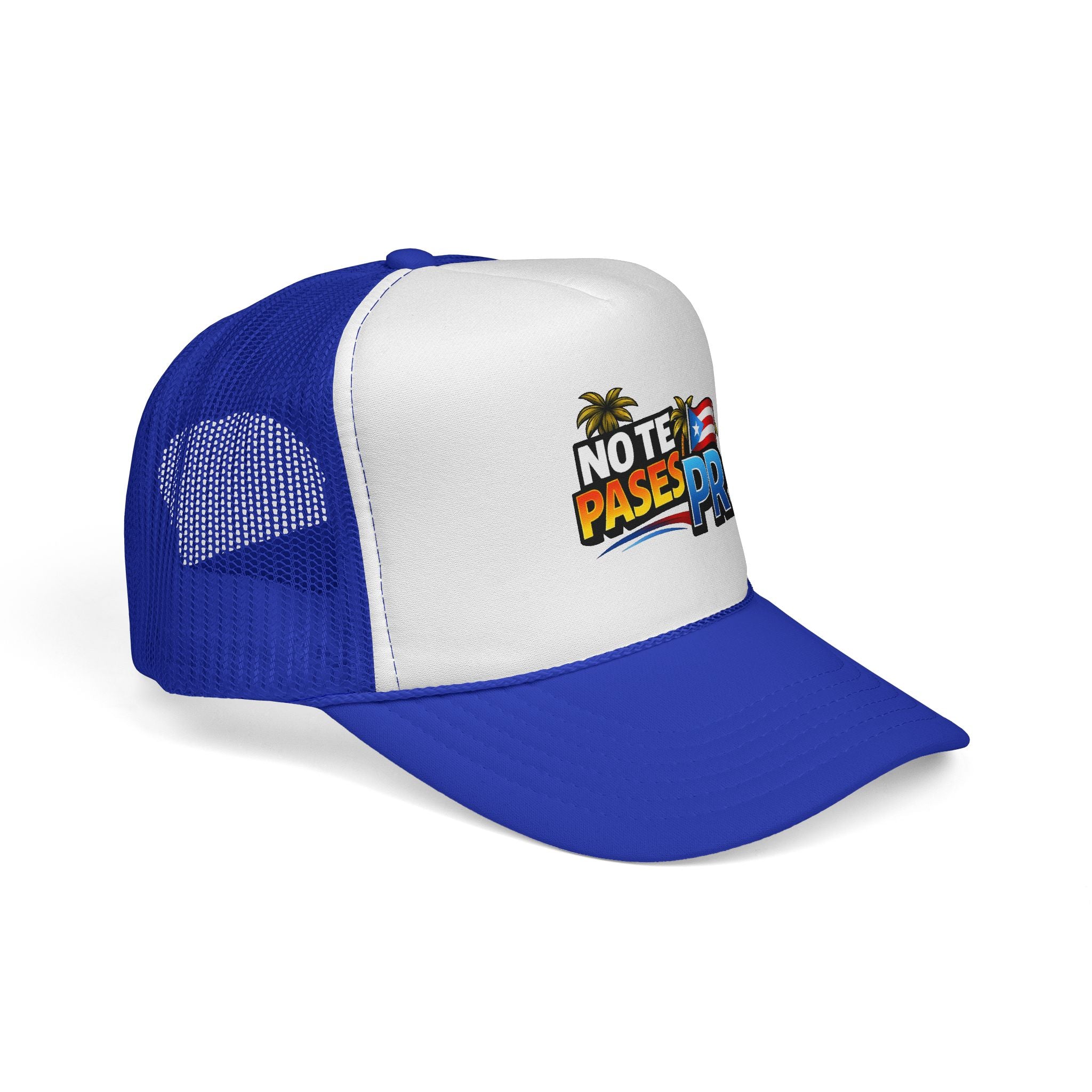 No Te Pases PR Trucker Cap — Puerto Rico Pride Mesh Snapback
