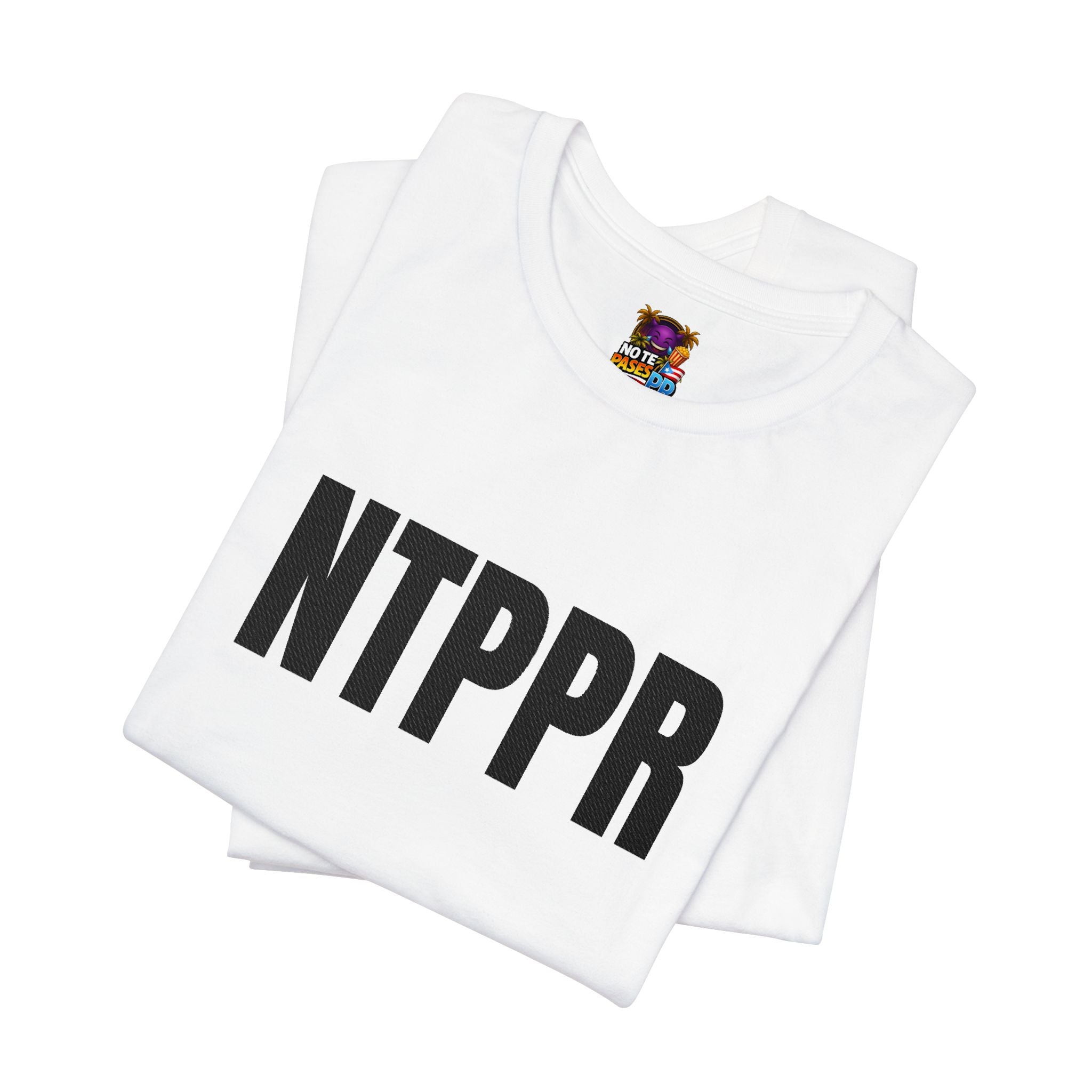NTPPR Graphic Tee — Minimalist Black Block Letter Shirt