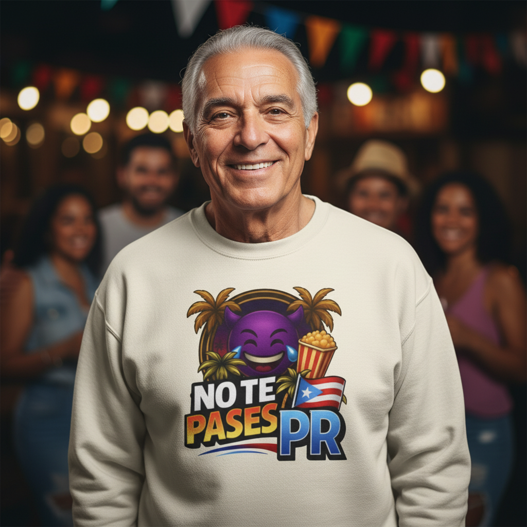 Puerto Rico 'No Te Pases' Graphic Sweatshirt