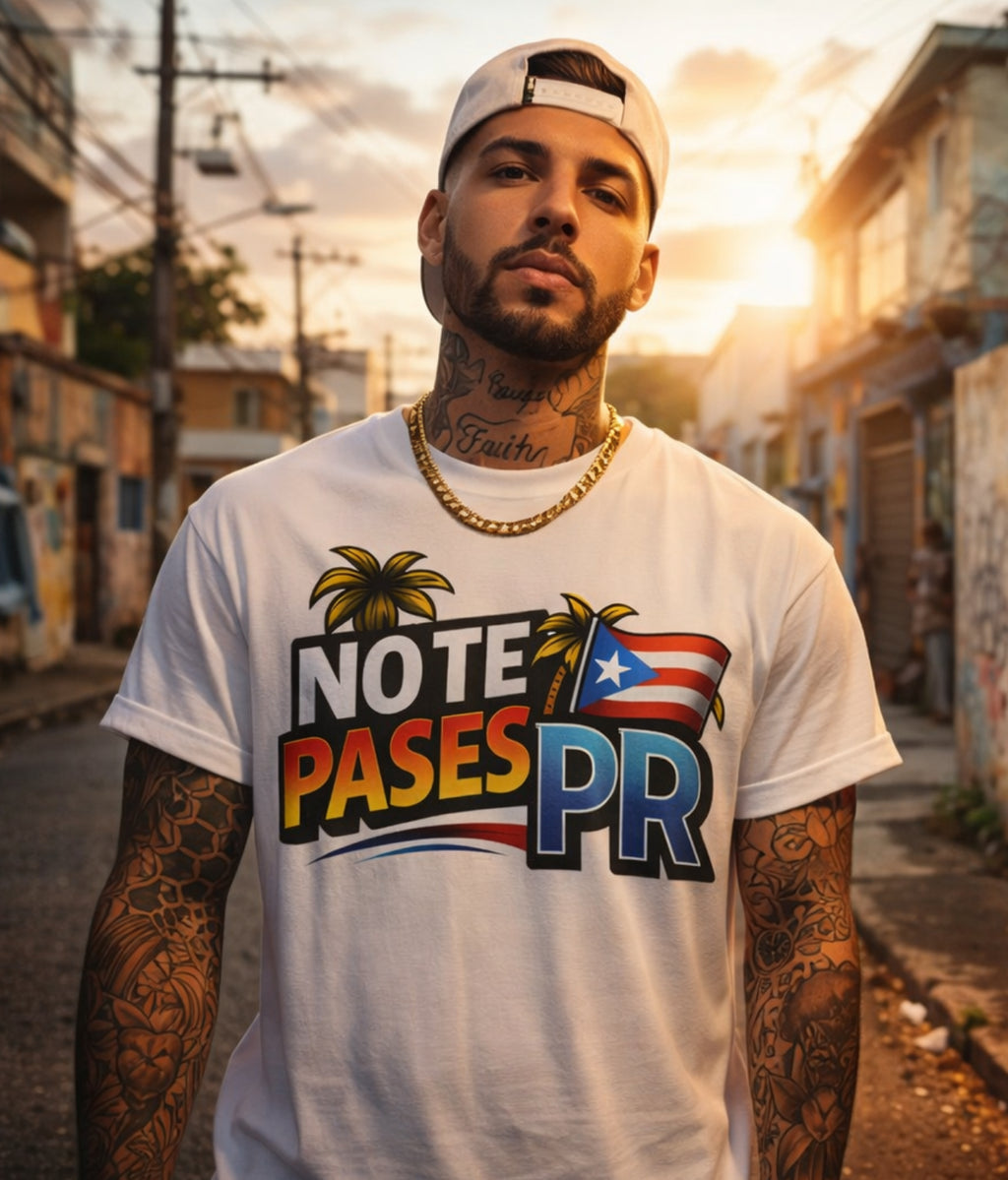 Official T-Shirt — "No Te Pases PR" Puerto Rico