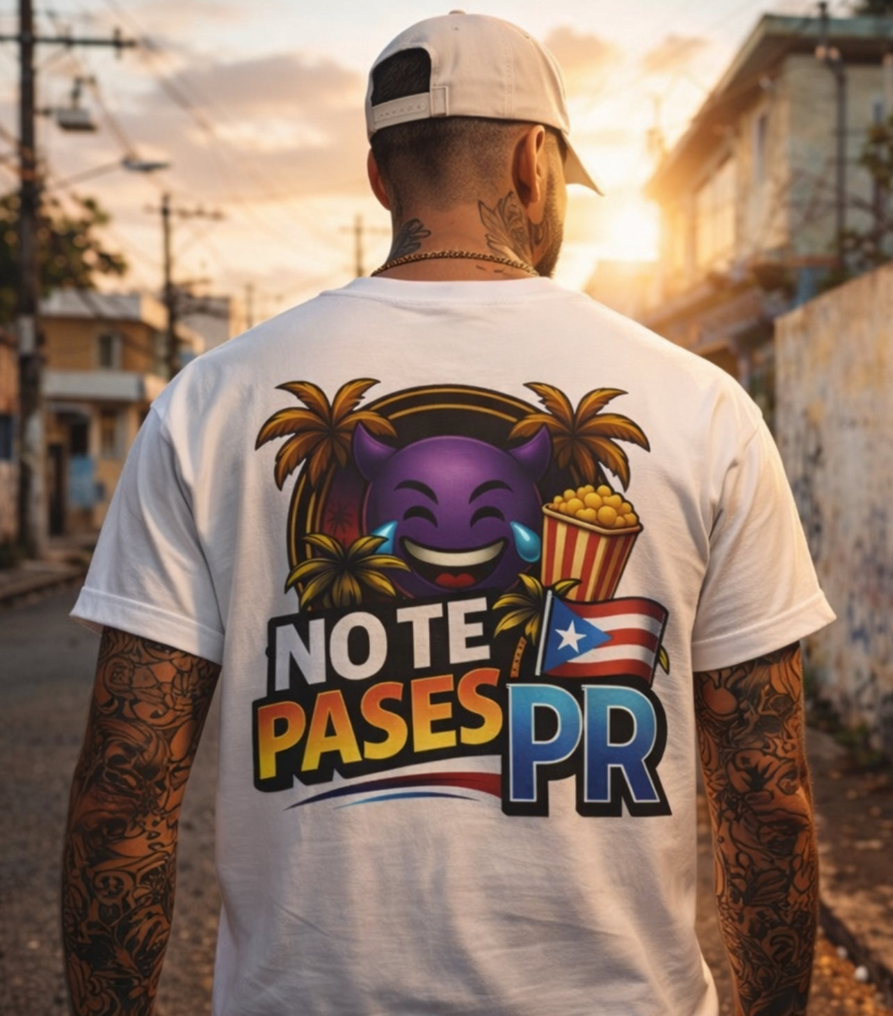 Official T-Shirt — "No Te Pases PR" Puerto Rico