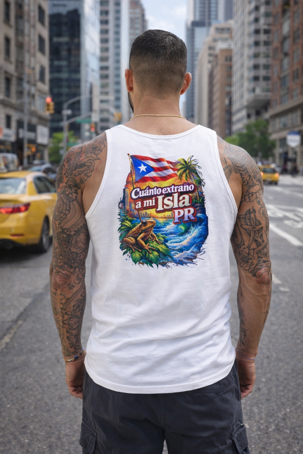 Puerto Rico Tank Top — "Cuánto extraño a mi Isla PR"